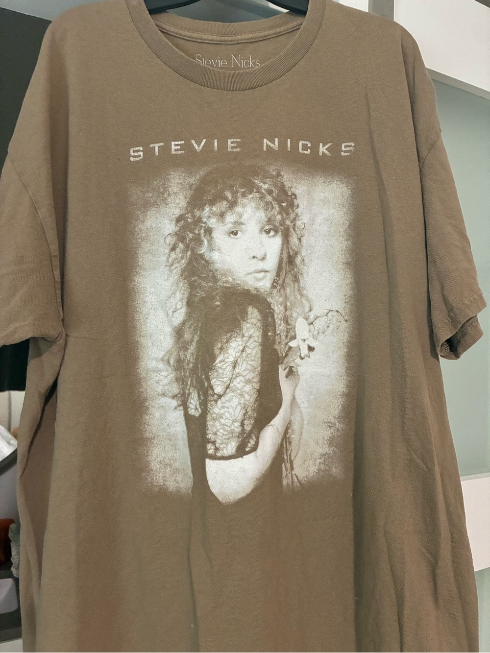 brown stevie nicks graphic tee